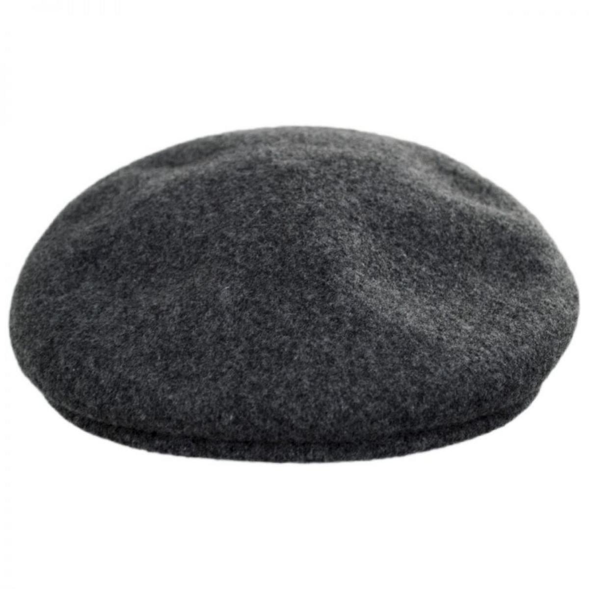 Jaxon Hats | Genuine Wool Ivy Cap | 168201 | front | CHARCOAL