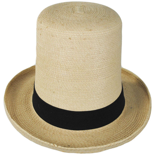 SunBody Hats | Guatemalan Palm Leaf Straw Top Hat | 128211 | front | NATURAL