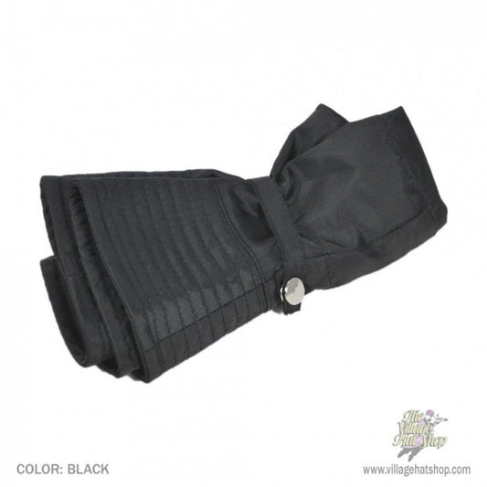 Jaxon Hats | Rollable Rain Bucket Hat | 186303 | front | BLACK