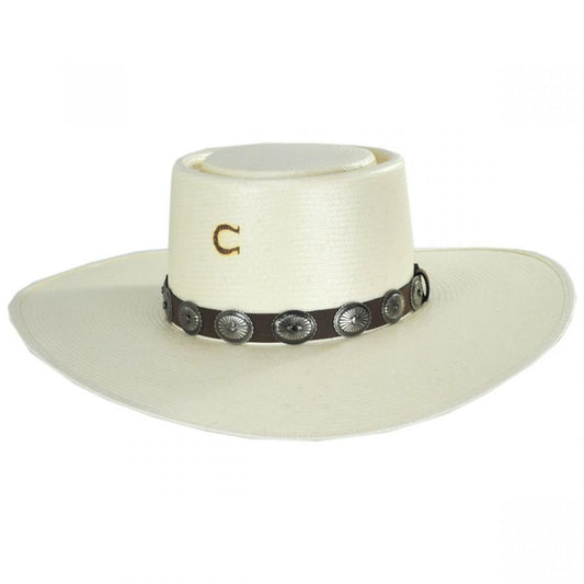 Charlie 1 Horse | Sierra Desert Shantung Straw Planter Hat | 127009 | front | NATURAL