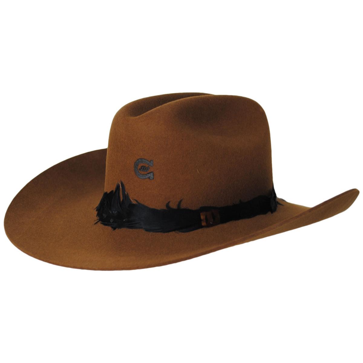 Charlie 1 Horse | Country with a Flare Wool Felt Western Hat | 124970 | detailone | COGNAC