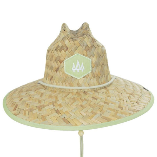 Hemlock Hat Co. | Pistachio Straw Lifeguard Hat | 129581 | front | TAN