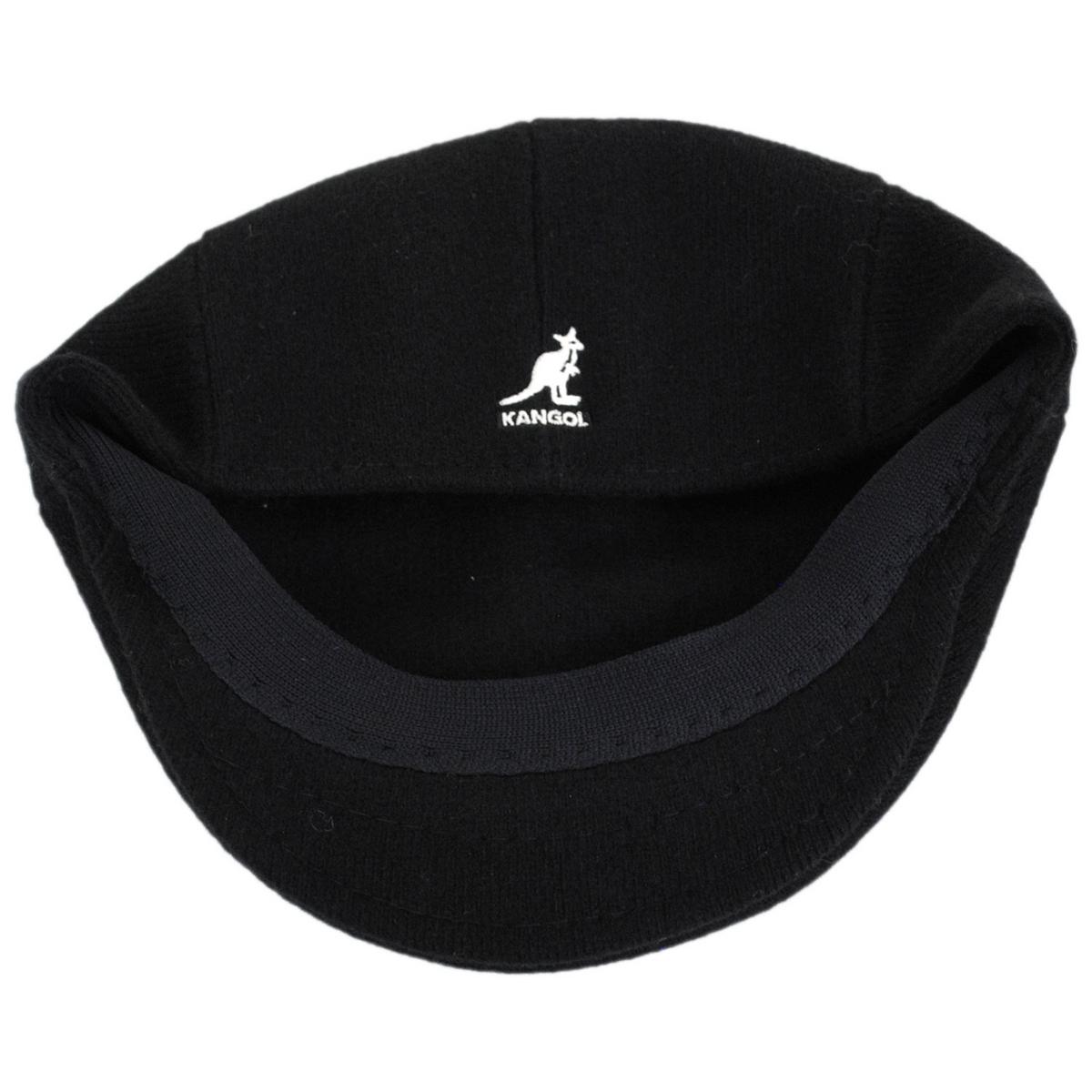 Kangol | Wool 575 Panel Flat Cap | 160837 | under | BLACK