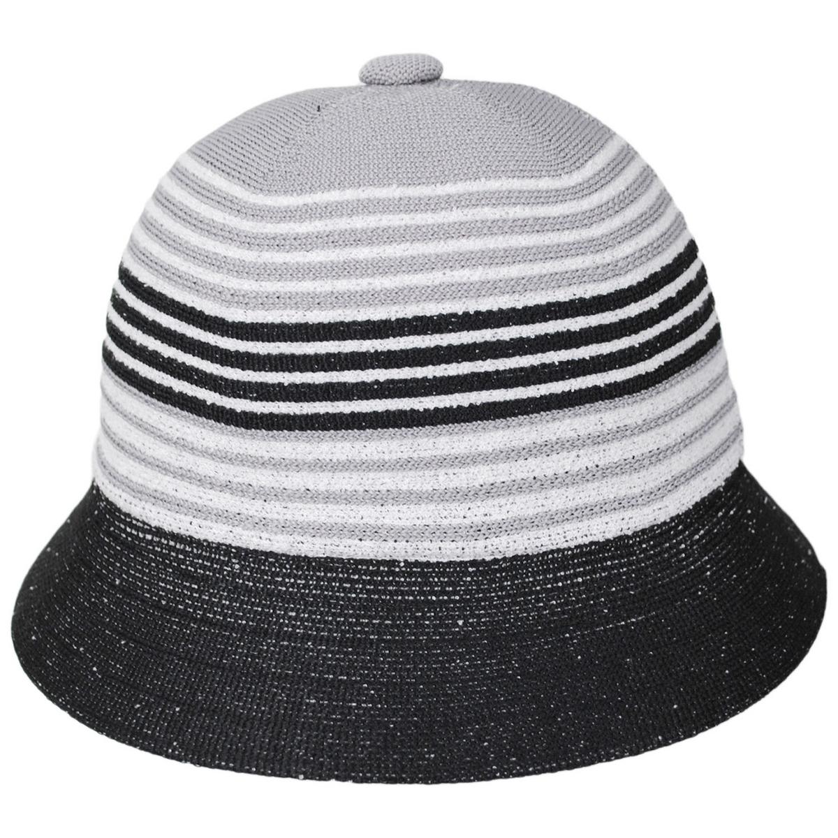 Kangol | League Tri-Color Stripe Casual Bucket Hat | 185812 | profile | GREY/BLACK