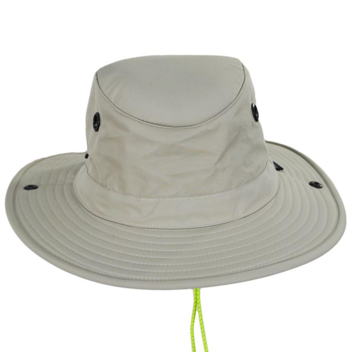 Tilley Endurables | TWS1 All Weather Hat | 400828 | front | STONE/GREEN