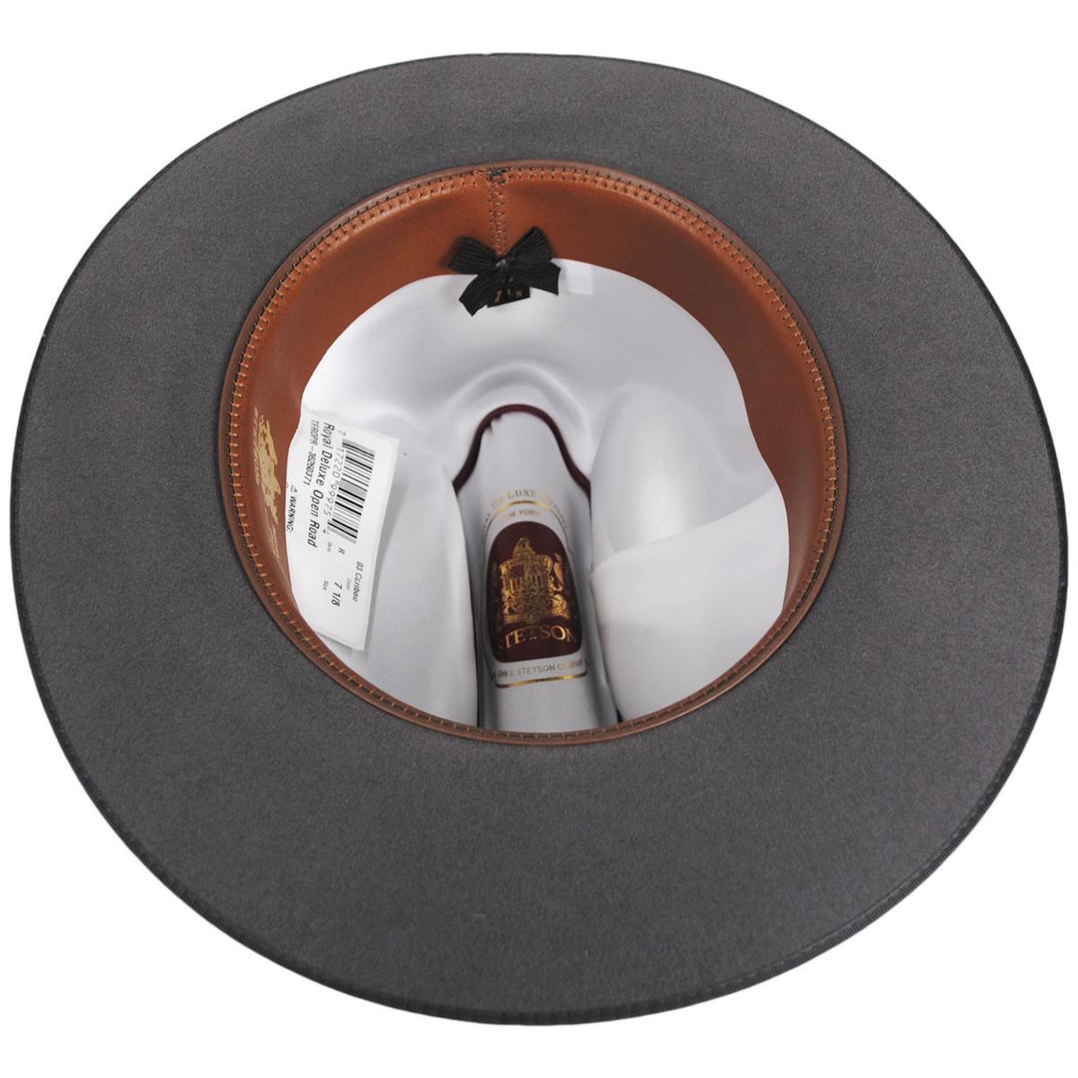 Stetson | Royal Deluxe Open Road Fur Felt Western Hat | 130750 | under | CARIBOU