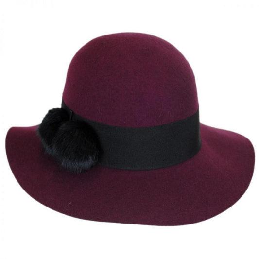 Betmar | Mullins Wool Felt Floppy Hat | 123123 | lead | PLUM