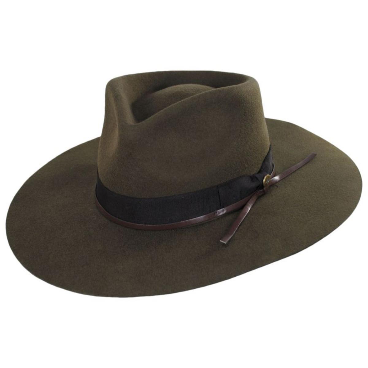 Peter Grimm | Byron Bay Wool Felt Rancher Hat | 136500 | lead | OLIVE