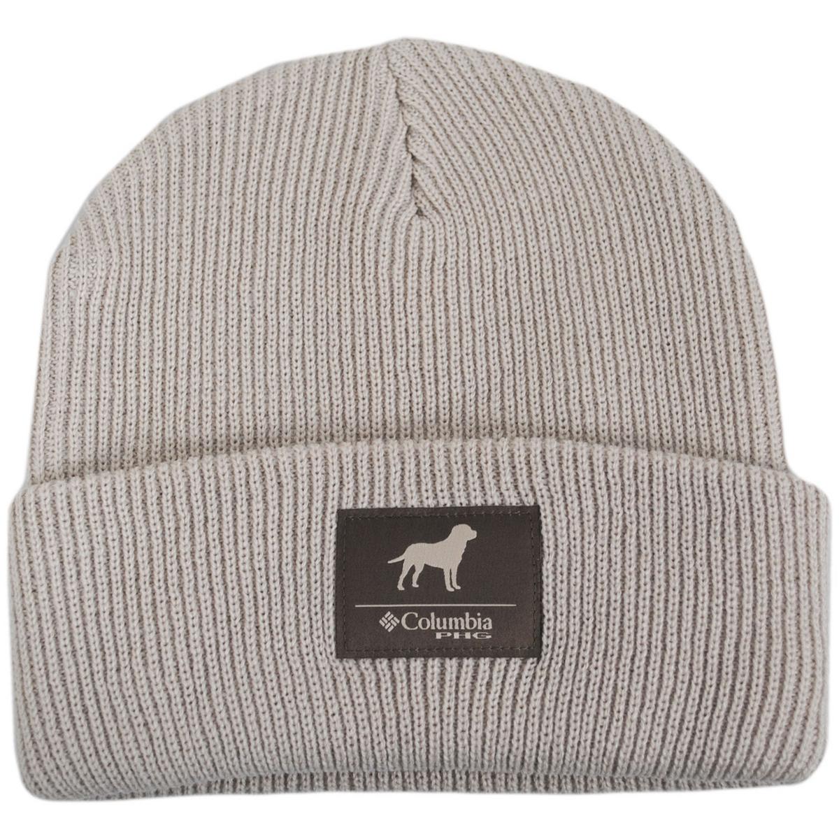 Columbia Sportswear | PHG Patch Acrylic Knit Cuffed Beanie Hat | 500748 | lead | DARK STONE