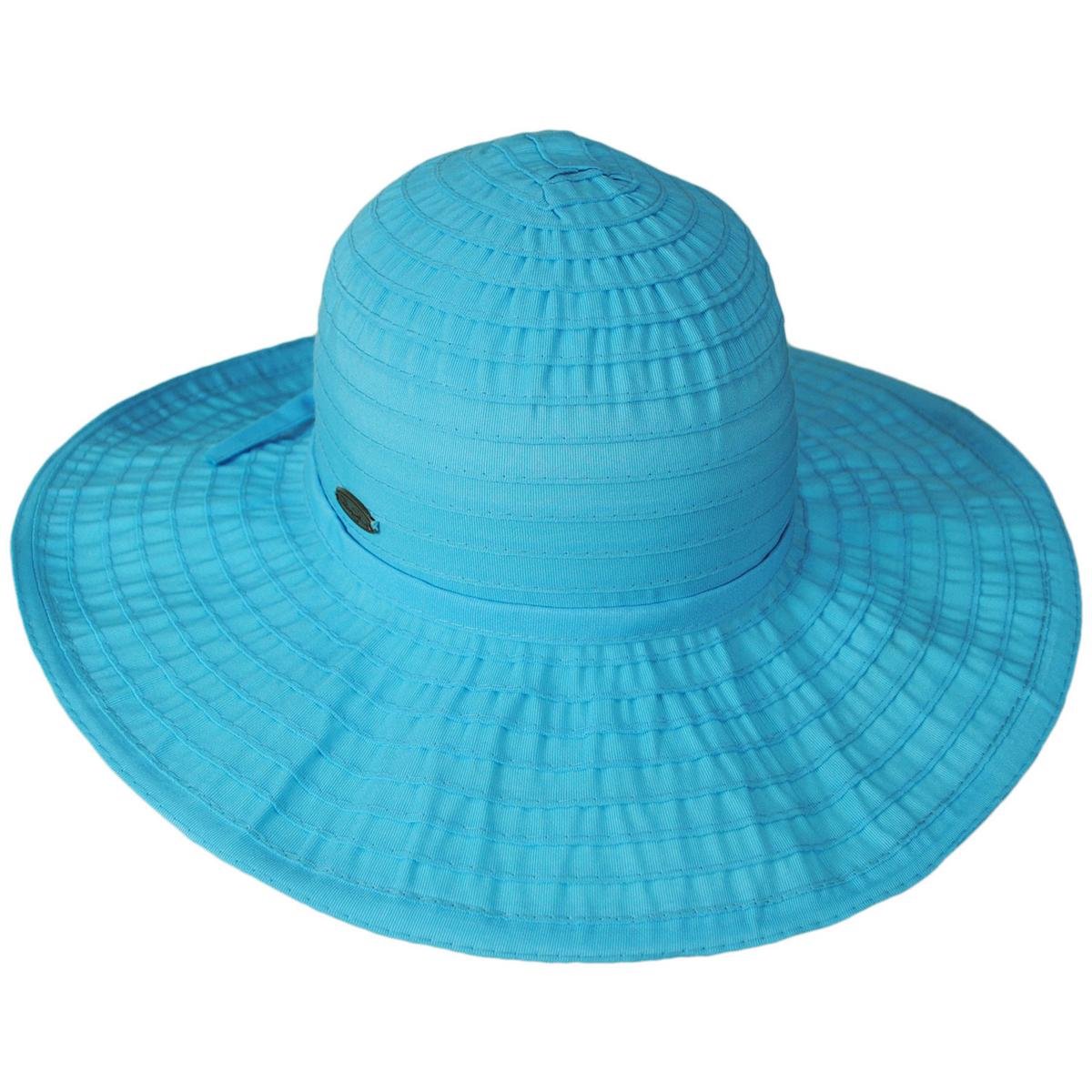 Panama Jack | Danio Ribbon Swinger Sun Hat | 110400 | lead | TURQUOISE