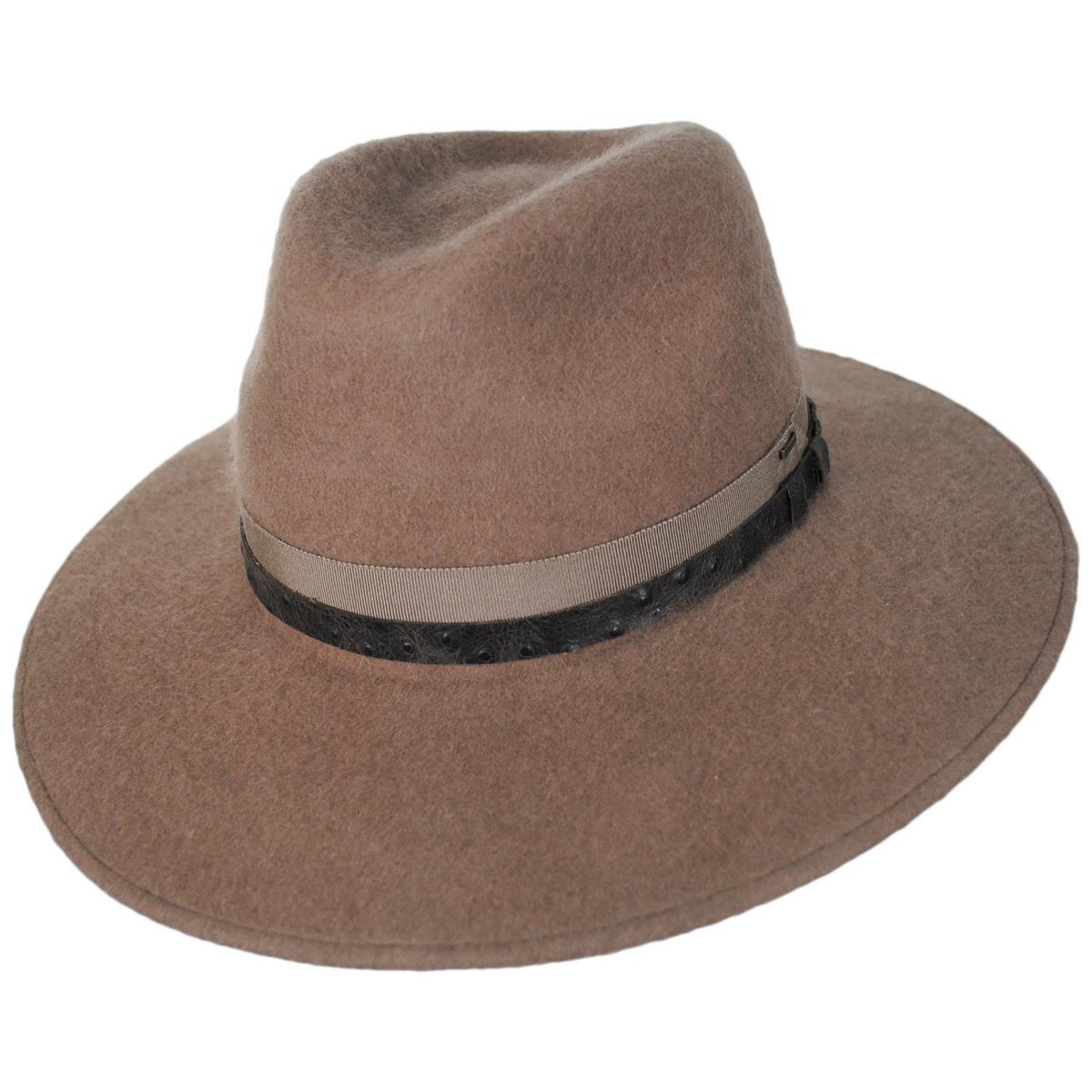 Bailey 1922 | Croft Wool Felt Fedora Hat | 130392 | lead | TAUPE
