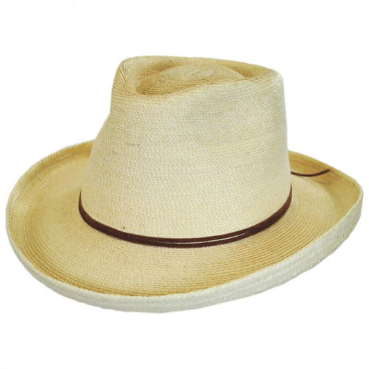 SunBody Hats | Outlaw Guatemalan Fine Palm Leaf Straw Hat | 128212 | lead | NATURAL