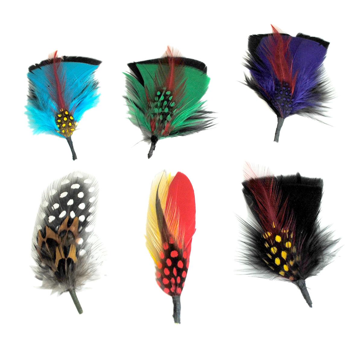 Capas Headwear | Fashion Side Feather 6-Pack | 602004 | lead | ASSORTED