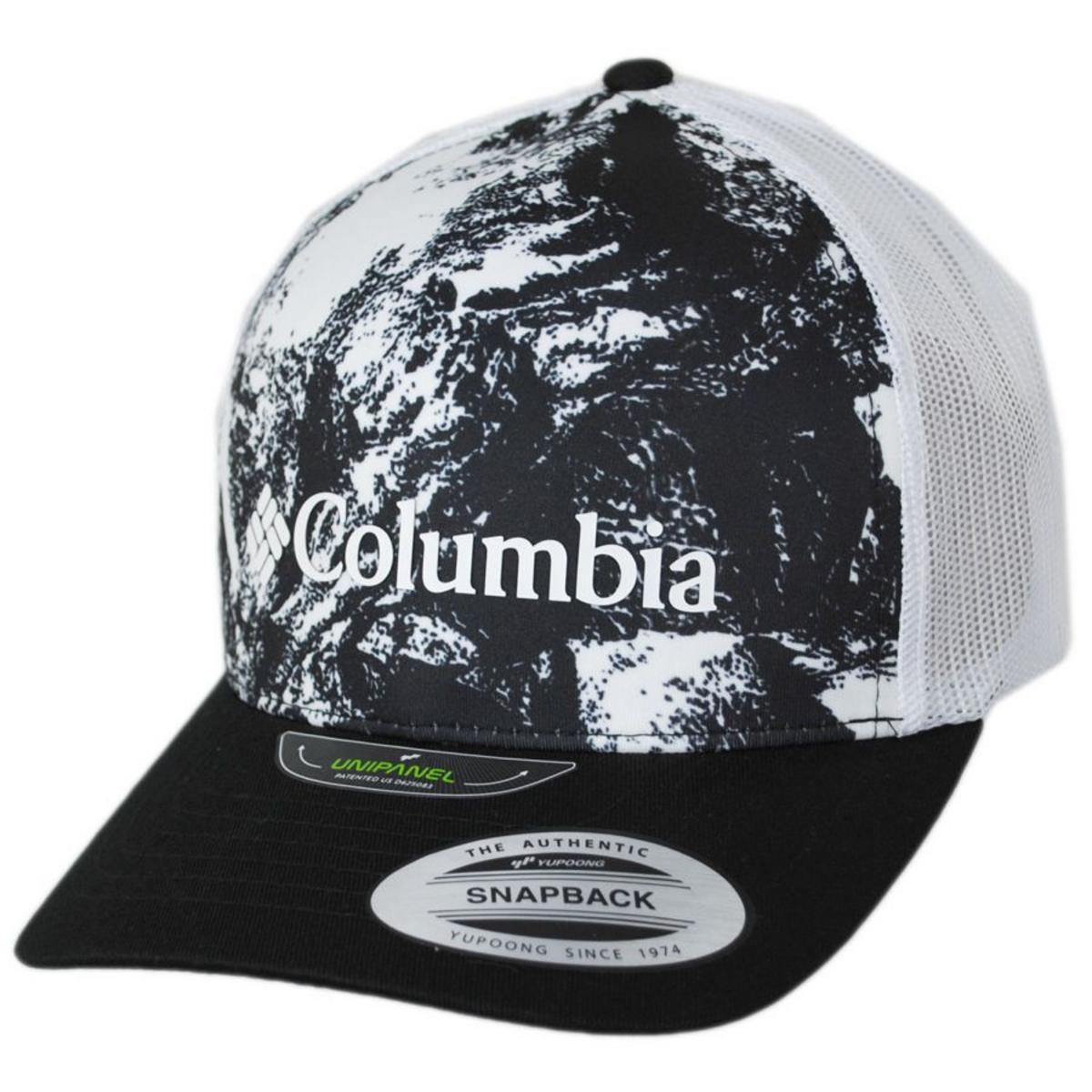 Columbia Sportswear | Punchbowl Trucker Snapback Baseball Cap | 400156 | lead | WHITE BERG