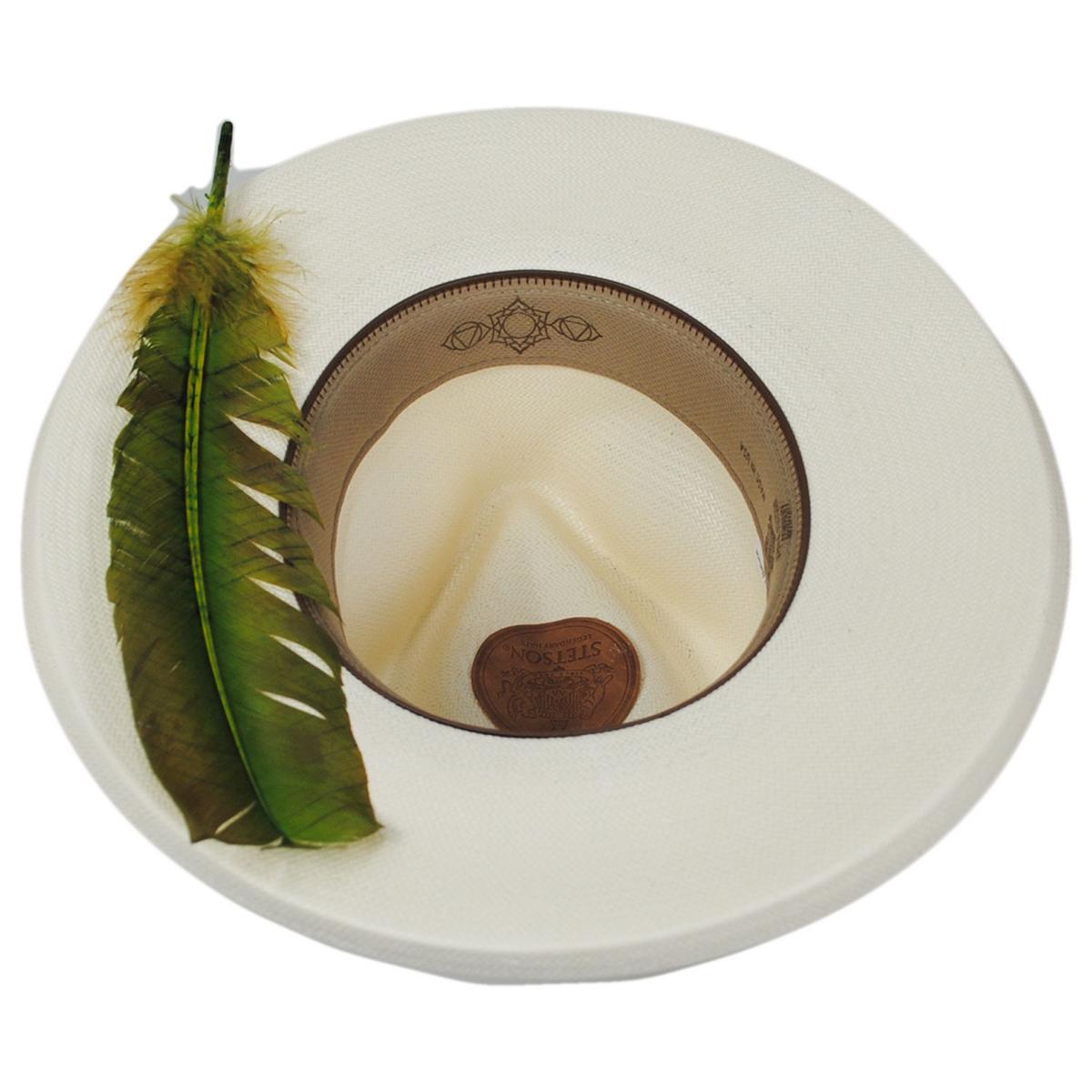 Stetson | Free Thinker Shantung Straw Fedora Hat | 127053 | under | NATURAL