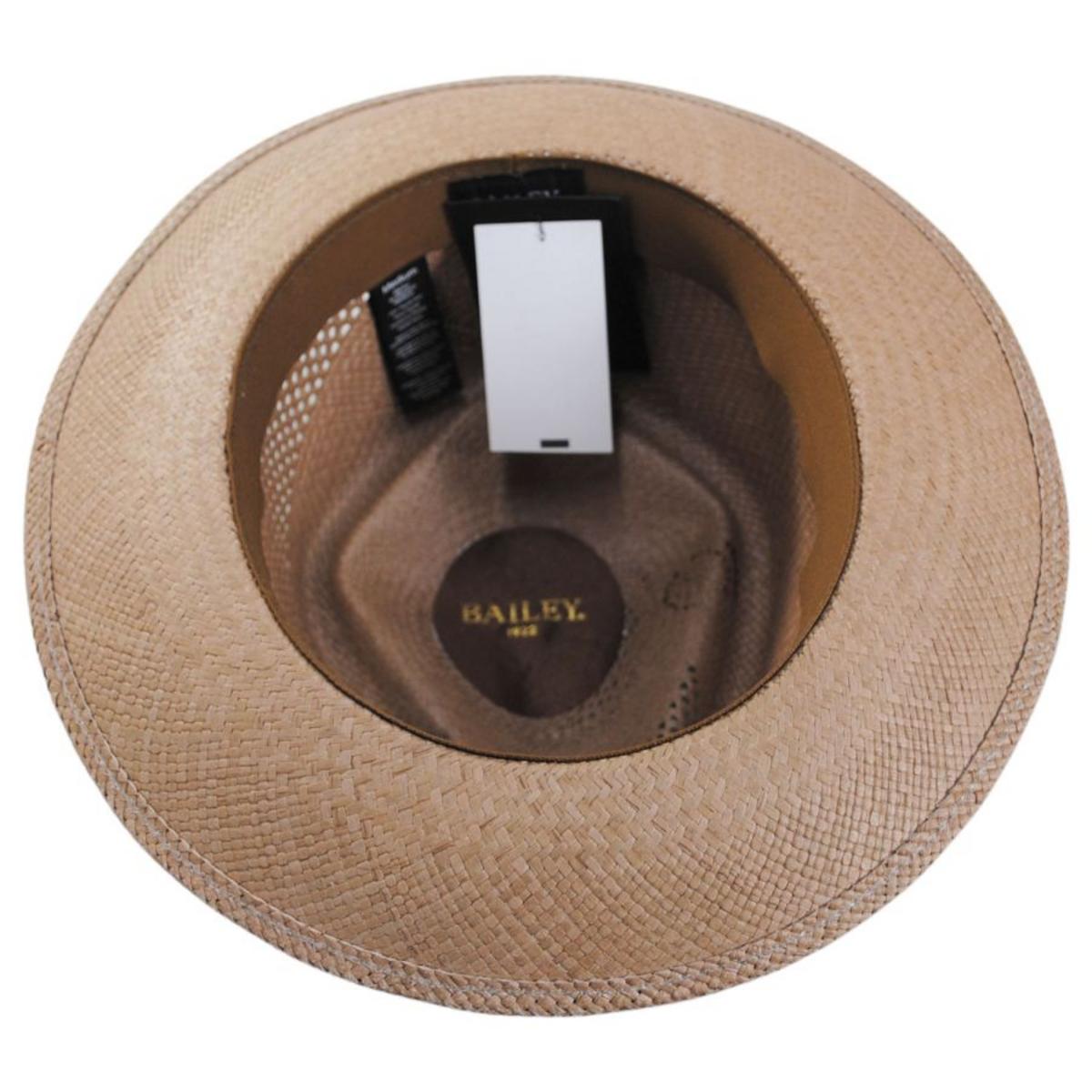 Bailey 1922 | Hurtle Panama Straw Fedora Hat | 127737 | under | TAWNY