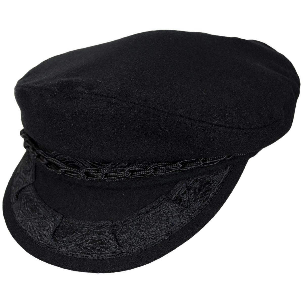 Scala | Wool Greek Fisherman's Cap | 180017 | lead | BLACK