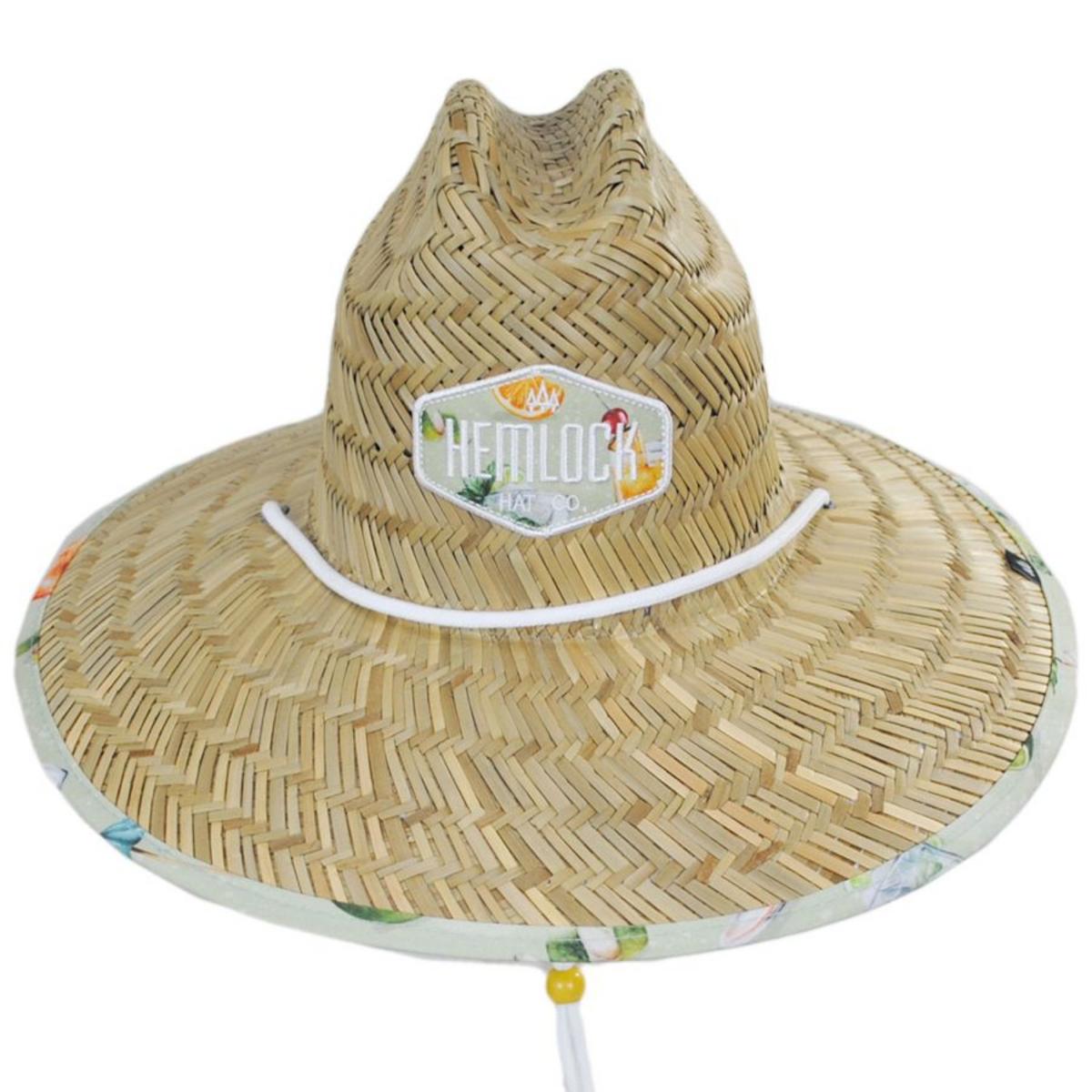 Hemlock Hat Co. | Vic Rush Straw Lifeguard Hat | 129597 | front | NATURAL