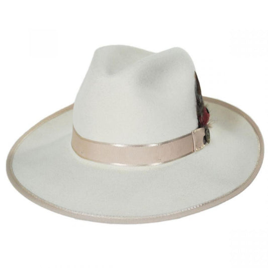 Dobbs | Esquire Wool Felt Fedora Hat | 130713 | lead | BONE