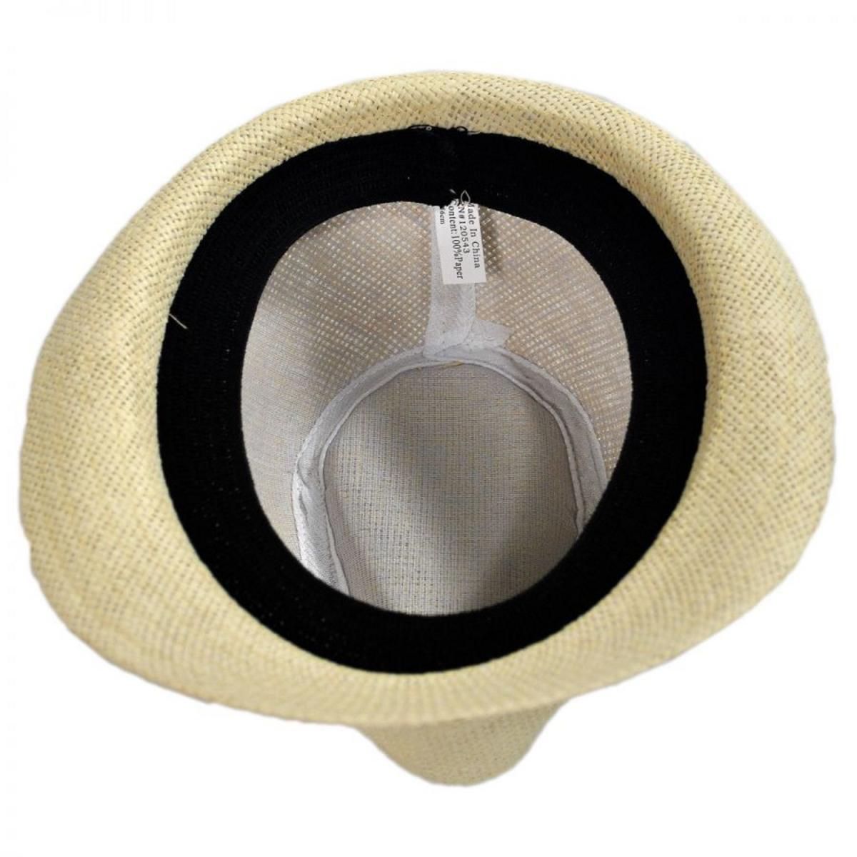 Jeanne Simmons | Kid's Toyo Straw Classic Fedora Hat | 505603 | under | WHITE