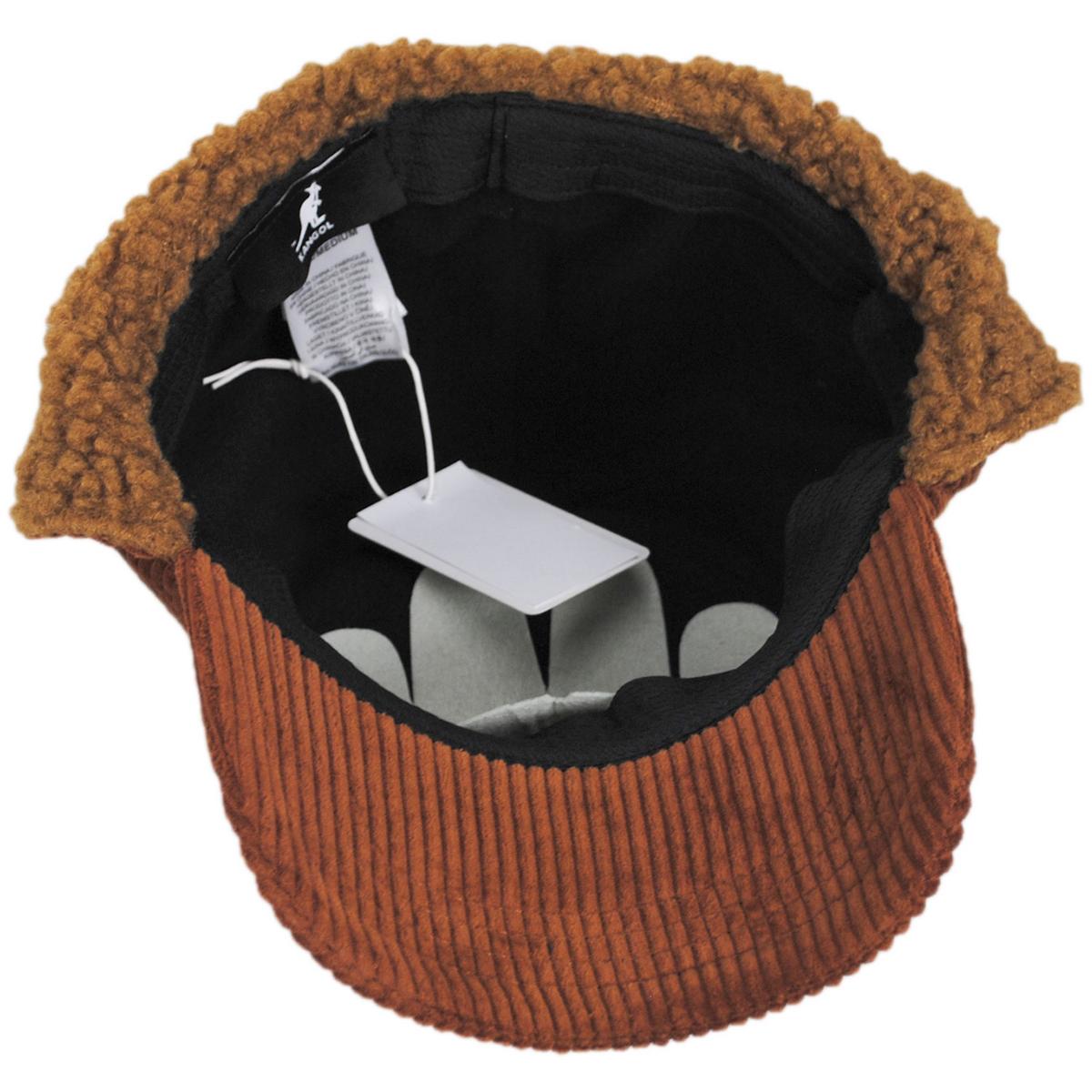 Kangol | Corduroy Earflap Fitted Baseball Cap | 201116 | under | RUSTIC CARAMEL