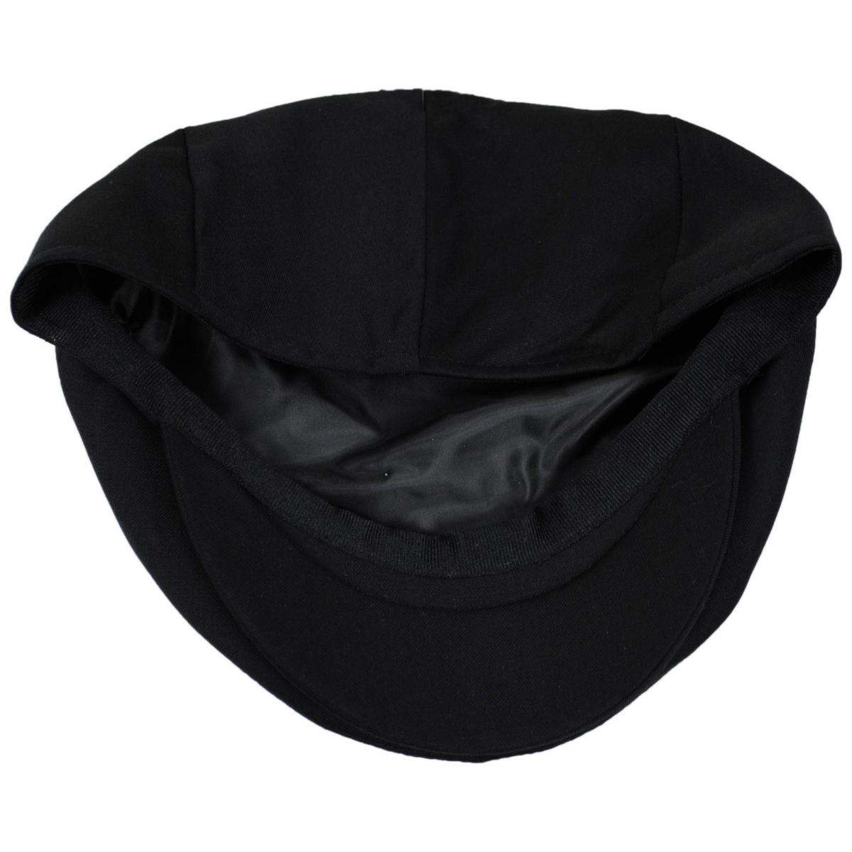 Baskerville Hat Company | Elverton Wool Solid Ivy Cap | 167602 | under | BLACK