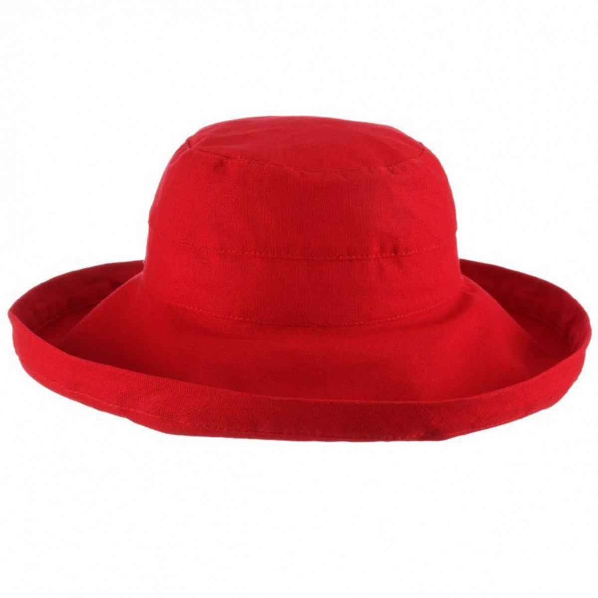 Scala | Lanikai Cotton Sun Hat | 106374 | profile | RED