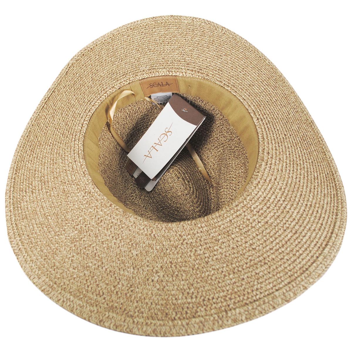 Scala | Misa Toyo Braid Straw Safari Fedora Hat | 105504 | under | TOAST