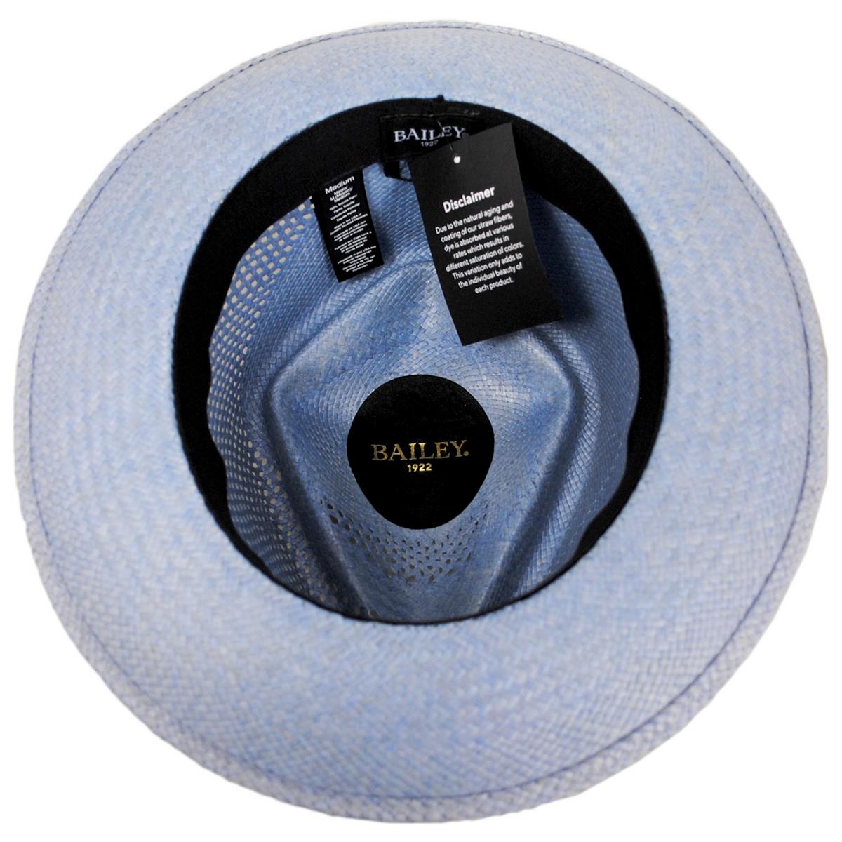 Bailey 1922 | Hurtle Panama Straw Fedora Hat | 127737 | under | ELEMENTAL BLUE