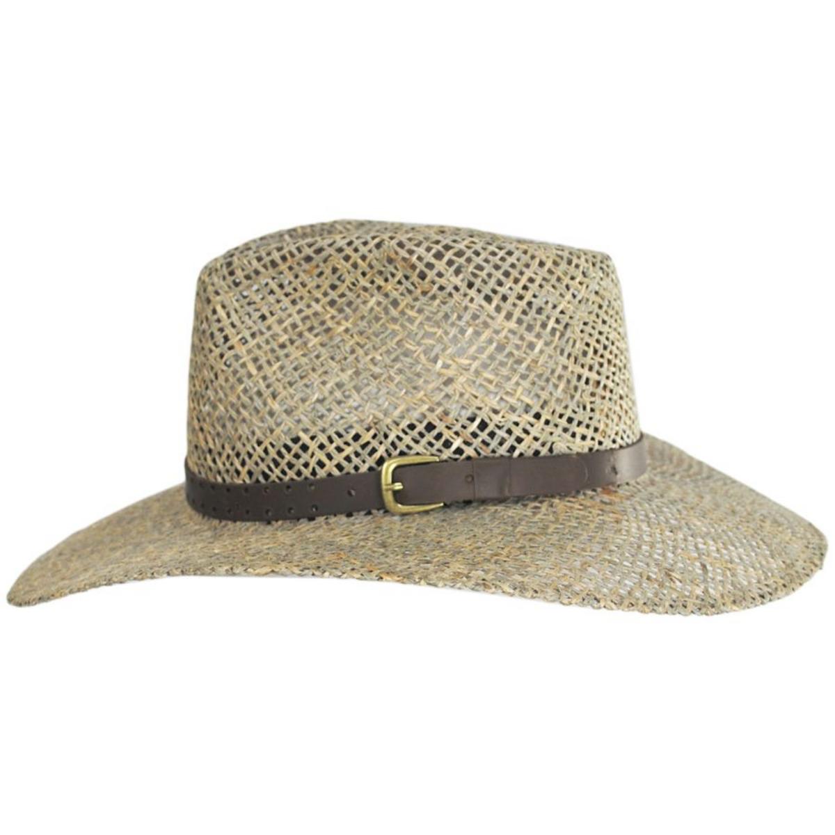 Bigalli | Australian Seagrass Straw Outback Hat | 129244 | profile | SEAGRASS