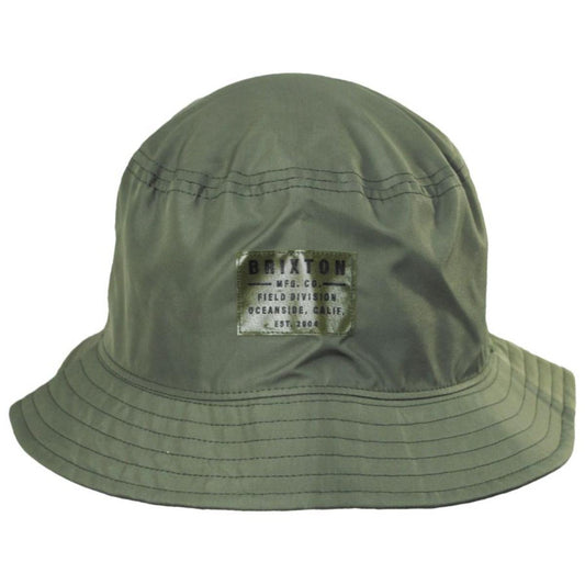 BRIXTON HATS | Vintage Nylon Packable Bucket Hat | 185542 | front | OLIVE SURPLUS