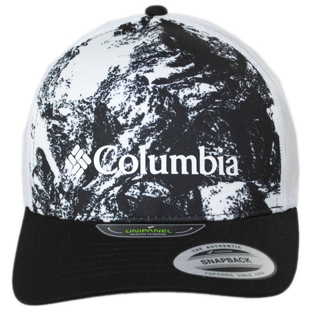 Columbia Sportswear | Punchbowl Trucker Snapback Baseball Cap | 400156 | front | WHITE BERG
