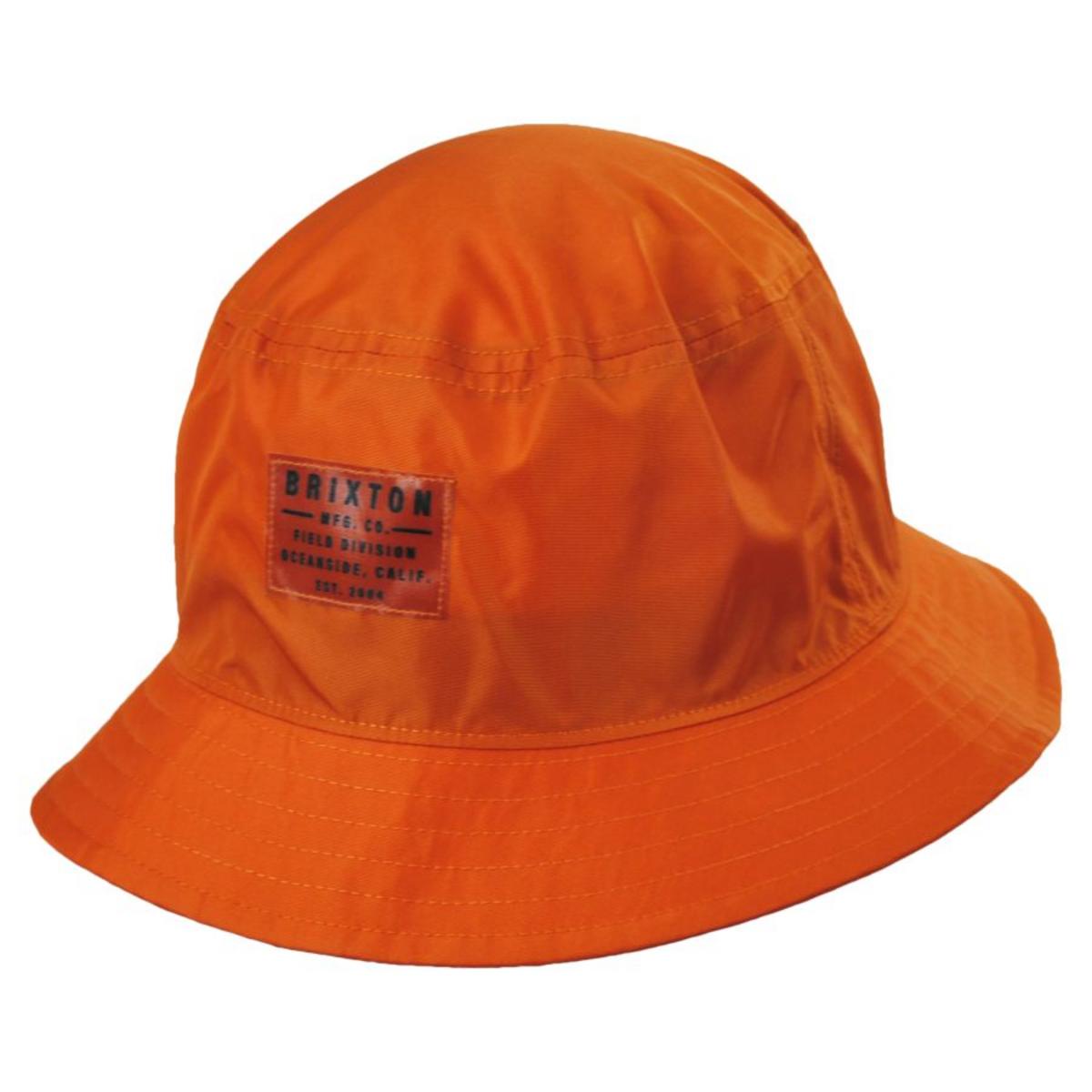 BRIXTON HATS | Vintage Nylon Packable Bucket Hat | 185542 | lead | PARADISE ORANGE