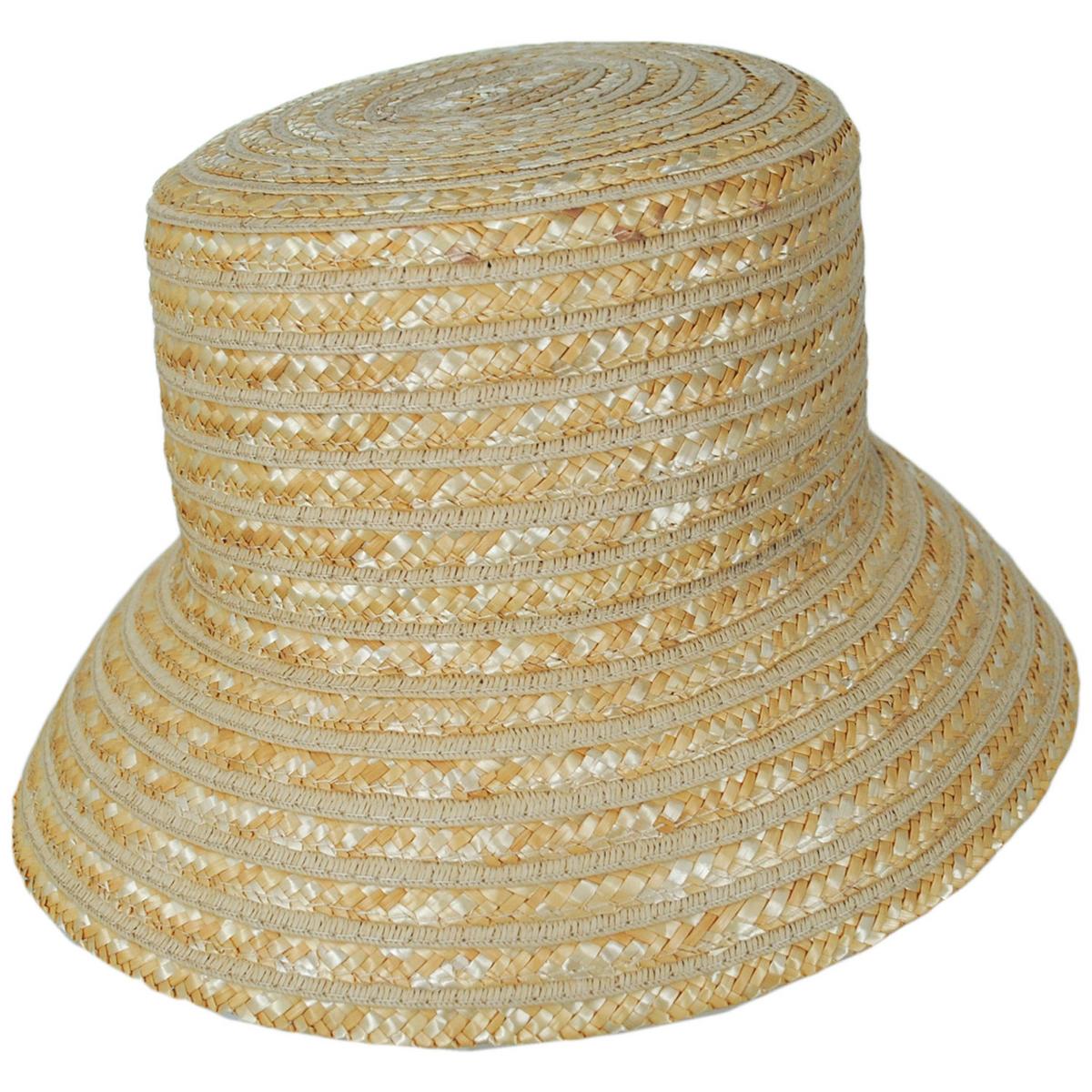 NIKKI BEACH | Aria Milan Straw Bucket Hat | 102673 | lead | NATURAL