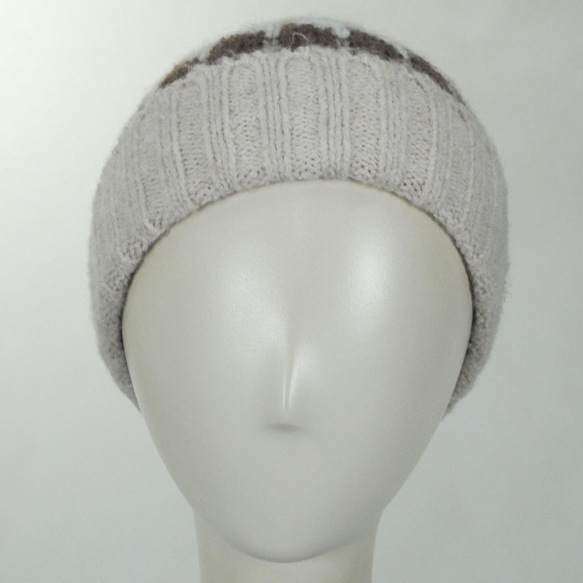 Scala | Kerrigan Recycled Knit Beanie Hat | 500046 | front | CREAM