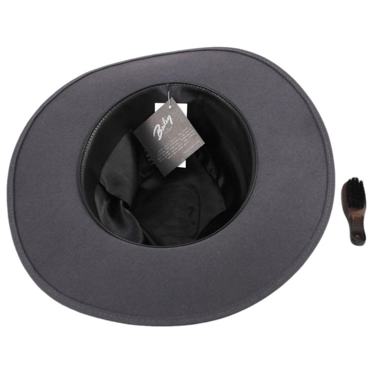 Bailey 1922 | Nilson Fur Felt Fedora Hat | 130389 | under | SLATE