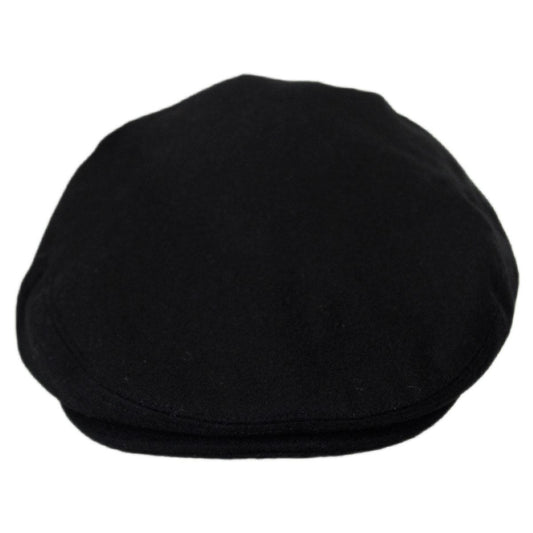 Jaxon Hats | Wholesale Harlem Wool Blend Ivy Cap B2B Pre-Pack | B2B167733 | front | BLACK