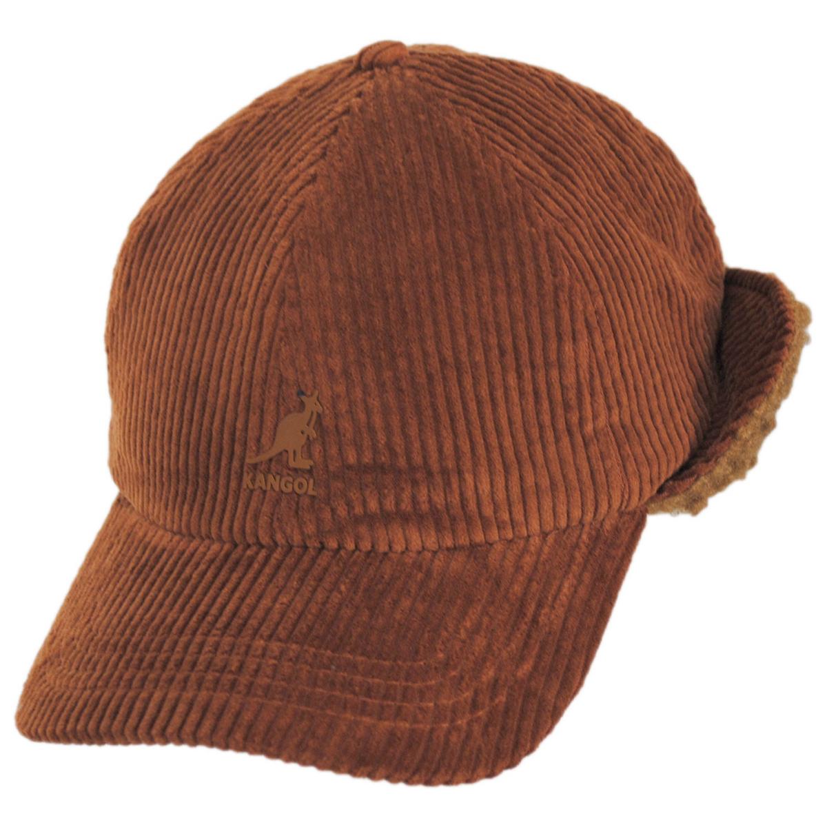 Kangol | Corduroy Earflap Fitted Baseball Cap | 201116 | lead | RUSTIC CARAMEL