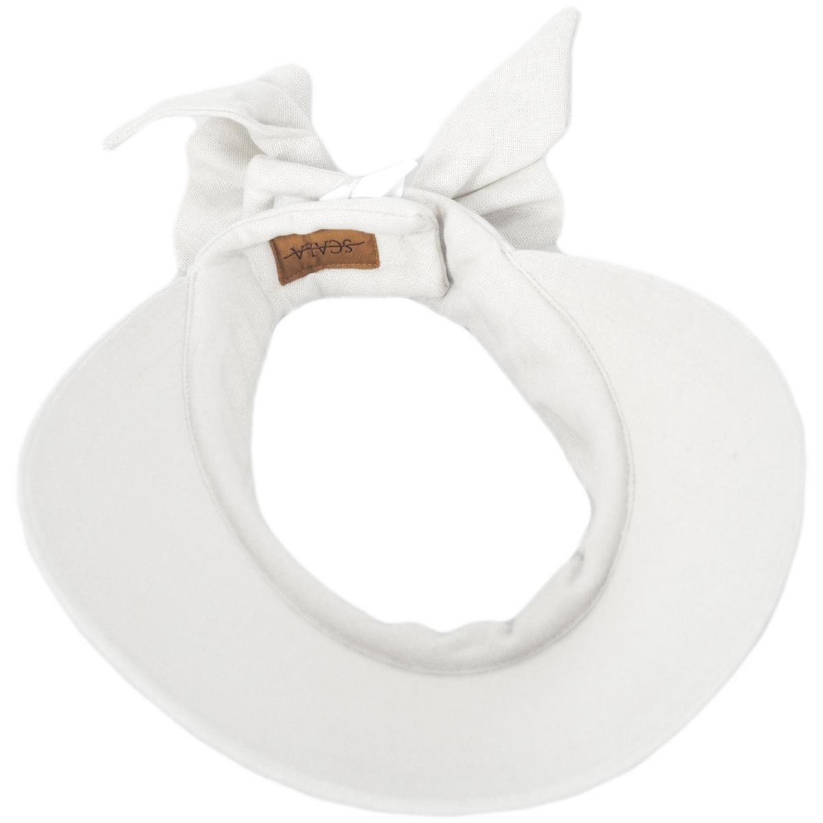 Scala | Backbow Cotton Visor | 195018 | under | WHITE
