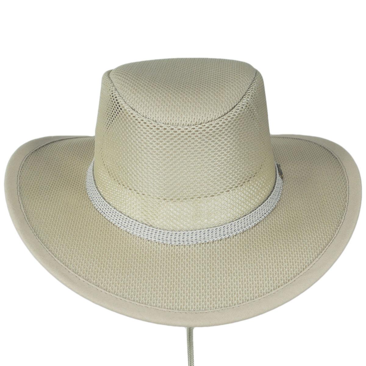 Scala | Mesh Covered Safari Hat | 400202 | front | NATURAL