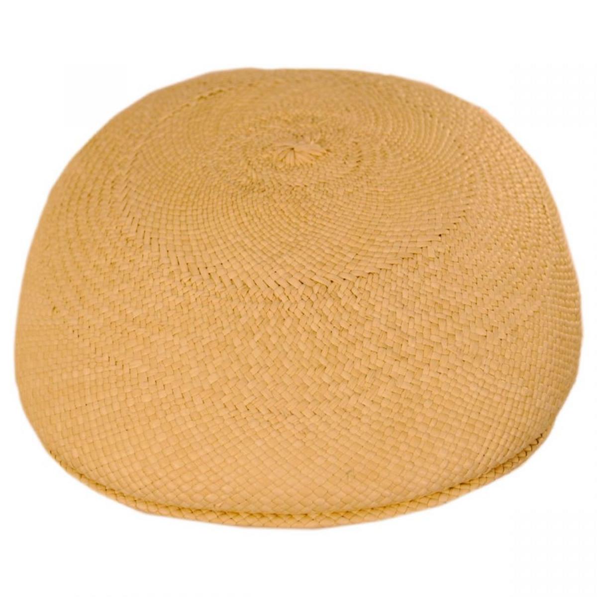 Bigalli | Panama Straw Ascot Cap | 161803 | front | PUTTY