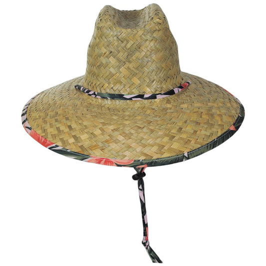 Peter Grimm | Kenny Green Leaf Straw Lifeguard Hat | 127211 | front | NATURAL