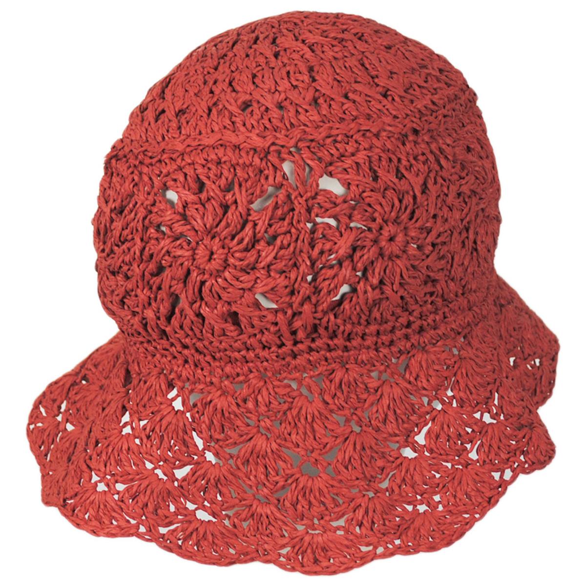 San Diego Hat Company | Boho Crochet Toyo Straw Bucket Hat