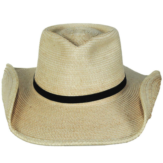 SunBody Hats | Aussie Teardrop Guatemalan Palm Leaf Straw Hat | 128209 | front | NATURAL