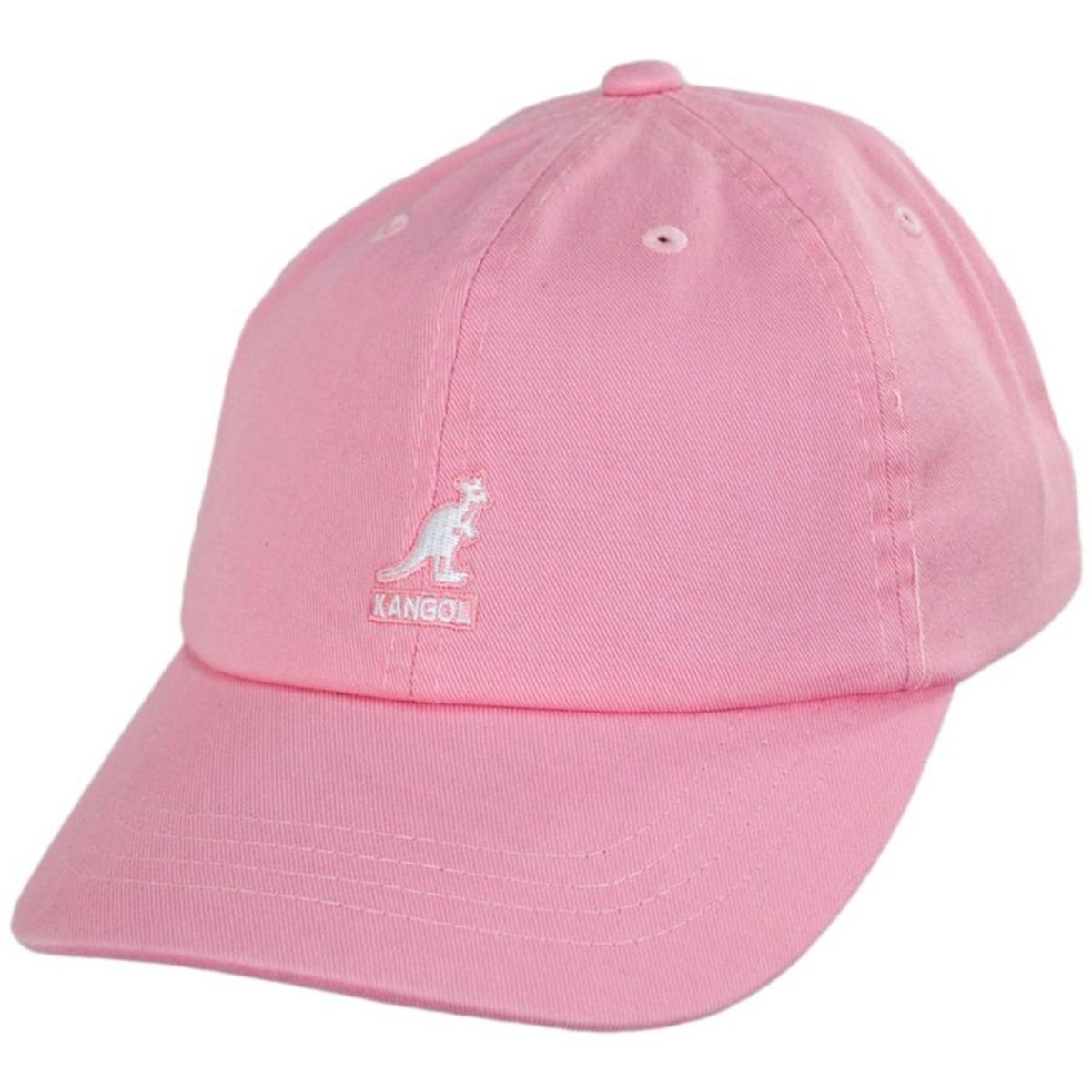 Kangol | Washed Cotton Strapback Baseball Cap Dad Hat - Fashion Colors | 201173A | lead | PEPTO