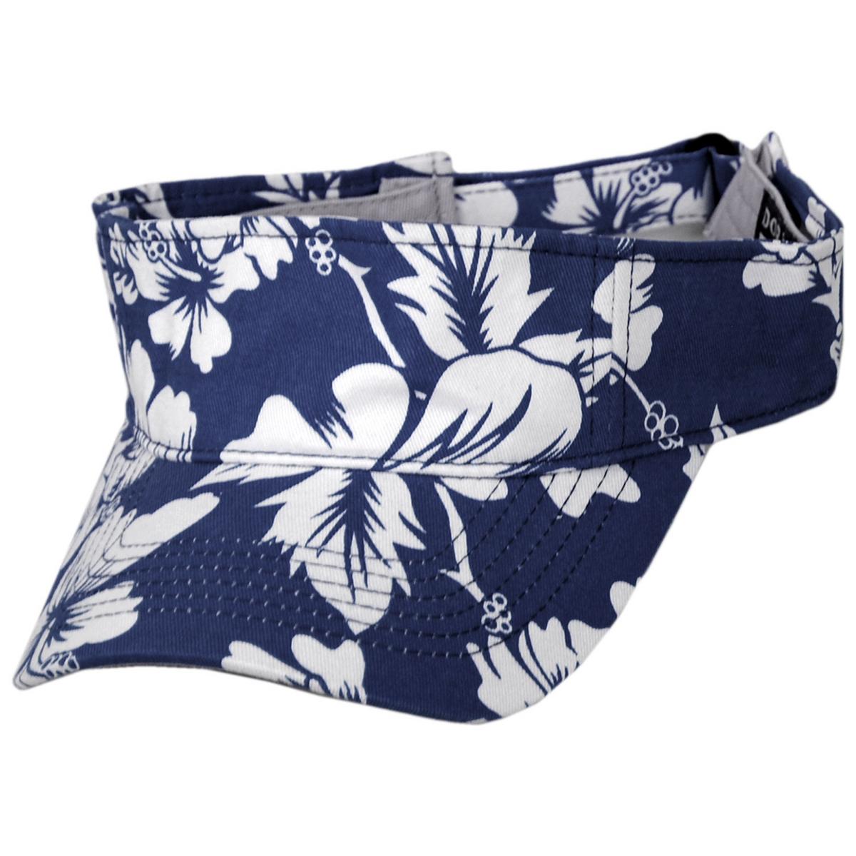 Dorfman Pacific | Maui Cotton Sport Visor | 195039 | lead | NAVY