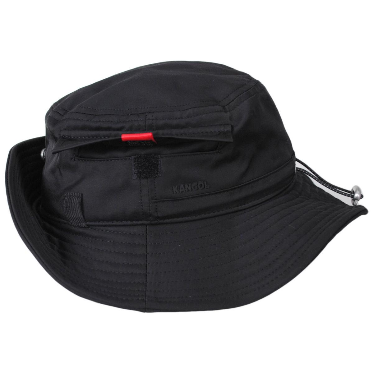 Kangol | Easy Carry Cotton Blend Fisherman Booney Hat | 185815 | profile | BLACK