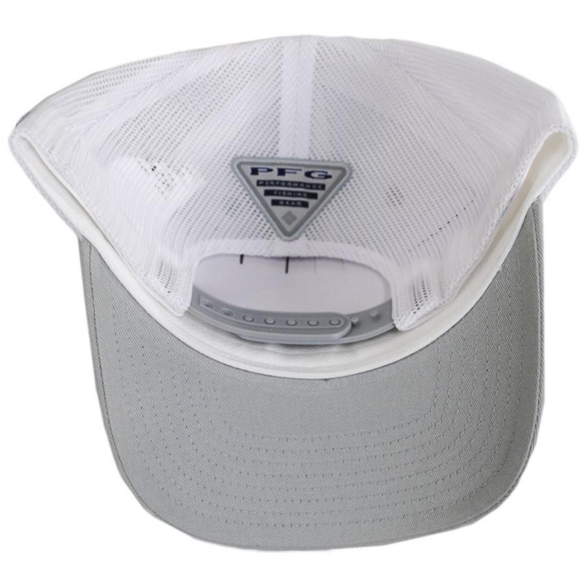 Columbia Sportswear | PFG Fish Flag Mesh Snapback Baseball Cap | 400151 | under | COOL GREY/WHITE
