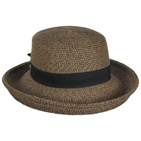 Karen Keith | Toyo Straw Kettle Brim Sun Hat | 102219 | lead | RATTLESNAKE