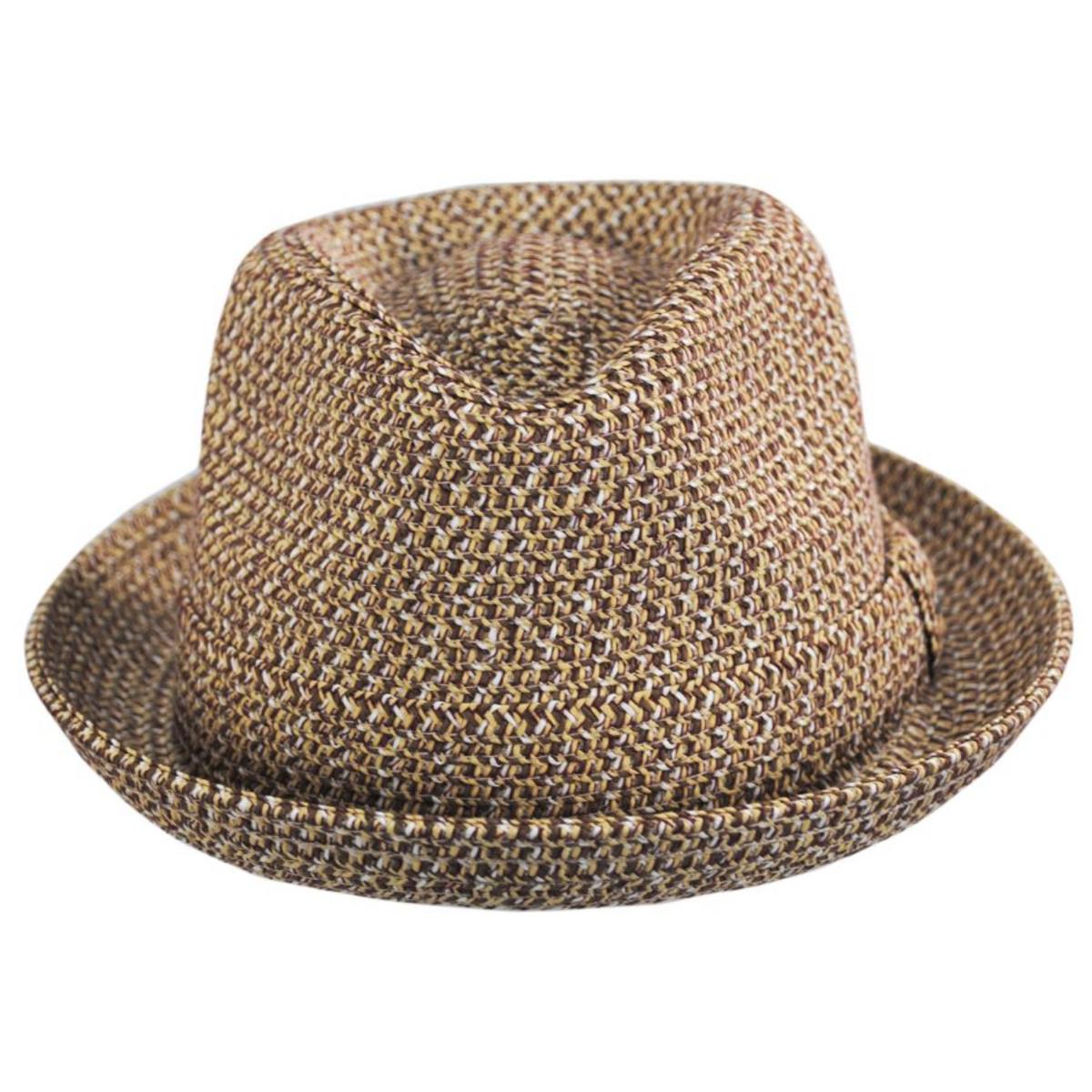 Bailey 1922 | Billy Braided Toyo Straw Fedora Hat | 127843A | front | TAWNY